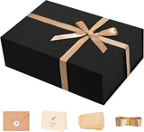 LIFELUM Luxury Magnetic Gift Box with Champagne Ribbon – High-End Bridal and Wedding Presentation Packaging