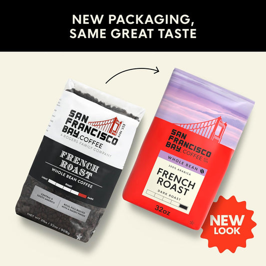 dark french roast profile delivering bold, full-bodied cup with smoky finish