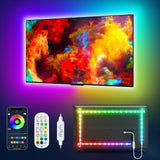 Daymeet RGB LED Light Strip – Modern Home Accent Lighting for Media Room and Apartment Aesthetic, App and Remote