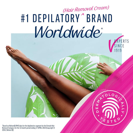 dermatologically tested and suitable for bikini line, underarms, legs, and arms