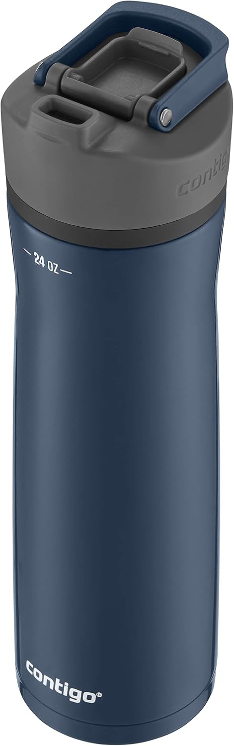 double-wall vacuum-insulated stainless steel body (24h cold / 6h hot retention)