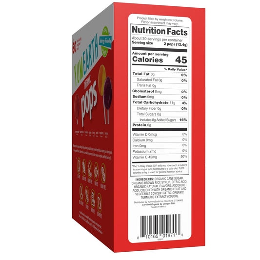 eight assorted fruit flavors: strawberry, pomegranate, peach, cherry, grape, mango, watermelon, raspberry