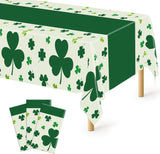 QZYL St. Patrick's Day Tablecloth Set – Practical Shamrock Party Gift for Hosts and Entertainers, 3 Pack 54 x 108 Inch