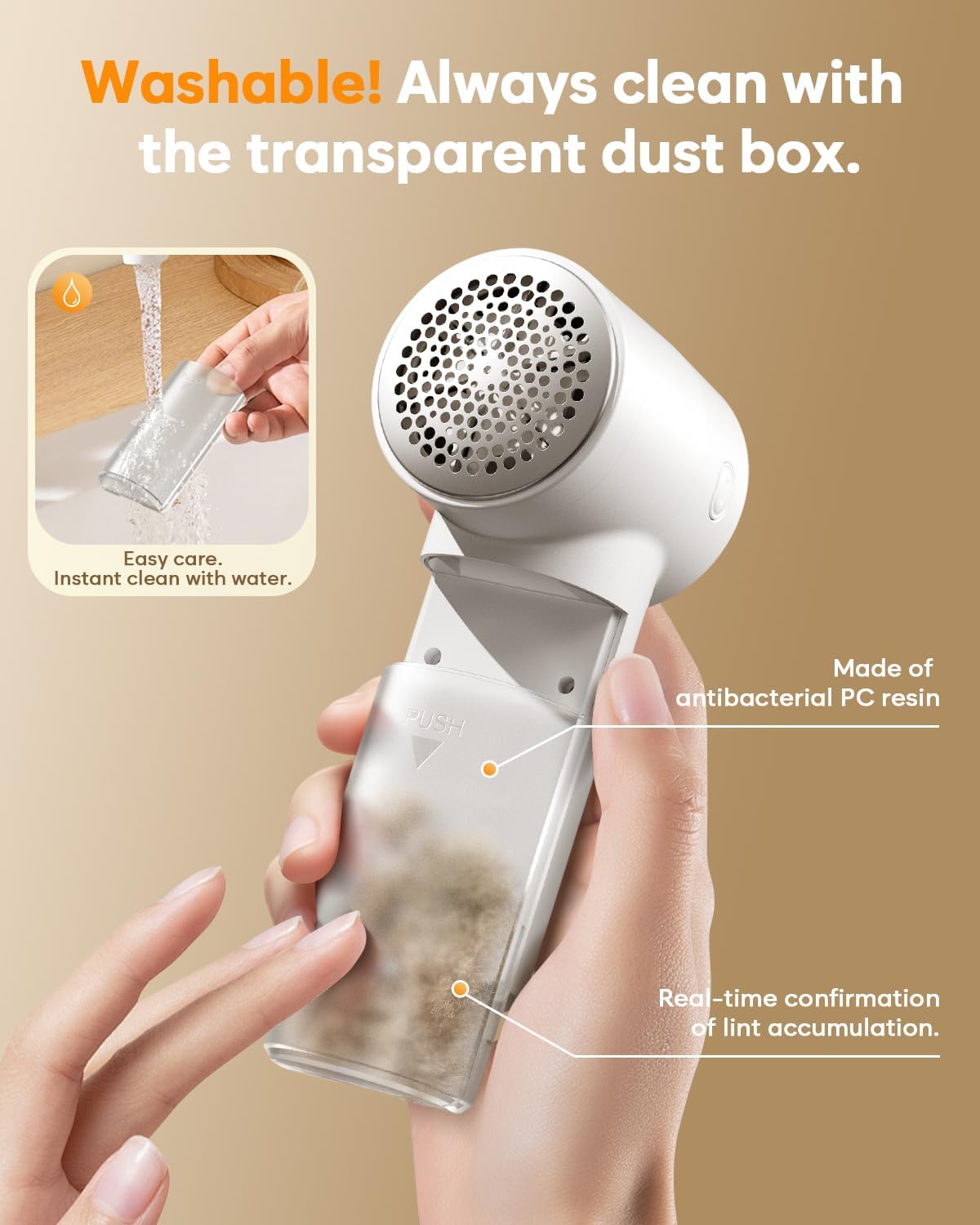 Fabric Shaver – 90-Minute Runtime Lint Remover for Busy Professionals, 10-Min Quick Charge
