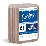 Fit & Fresh Cool Coolers XL Slim Ice Packs for Travel and Day Trips, Compact Freezer Packs for Backpacks and Soft Coolers