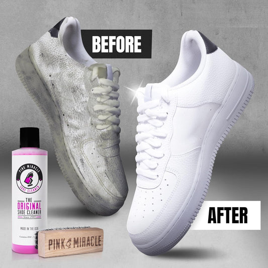 formulated for five material categories: fabric, leather, whites, suede, and nubuck