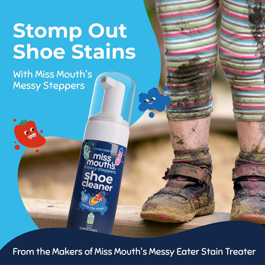 formulated to eliminate stains and maintain the fresh look of footwear specifically (not a generic cleaner)