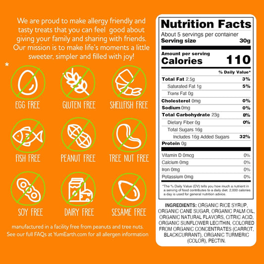 free from the top 9 common allergens (peanut, tree nut, dairy, egg, soy, wheat, fish, shellfish, sesame)