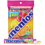 Mentos Candy Roll – Picnic and Camping Snack, Heat Resistant Chewy Mint and Fruit 6 Count Portable Pack