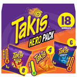 Takis Rolled Tortilla Chips Variety Pack – Lunchbox Snack for Spice-Tolerant Kids, 18 Individually Wrapped 1 oz Bags