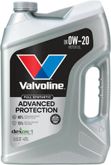 Valvoline Advanced Full Synthetic SAE 0W-20 Motor Oil 5 QT – Family-Safe Routine Oil Top-Off for Driveway Service