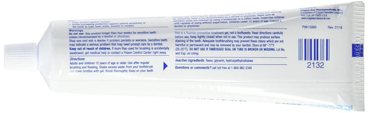 gel form (not a toothpaste) for direct application to teeth