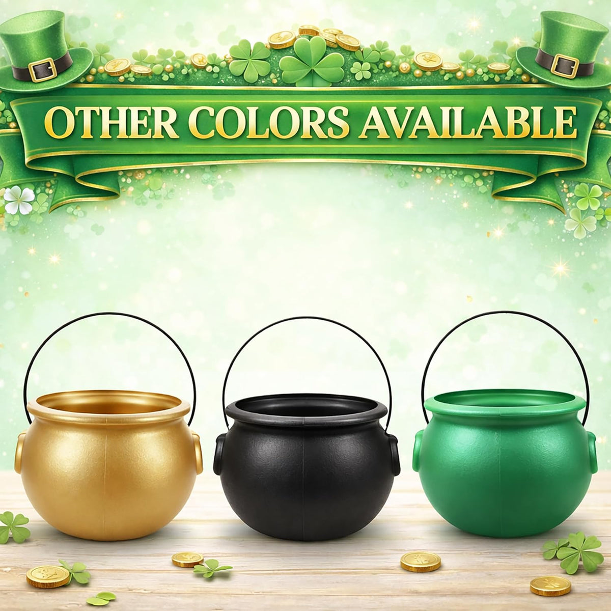 GIFTEXPRESS 8" Polished Green Cauldron – Stunning Tabletop Centerpiece for St Patrick's Day Mantel Decor & Halloween Living Room Display