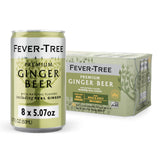 Fever-Tree Ginger Beer – Sophisticated Ginger Ale for the Discerning Home Bartender, 24 Slim Cans