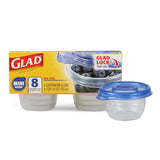 Glad Medium Rectangle Meal Prep Container Set, Affordable Holiday Gift for Health-Conscious Friends