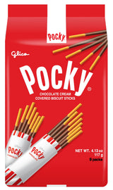 Glico Pocky Chocolate Covered Sticks – Commuter Office Snack, No Mess Resealable Glico Pocky Bags