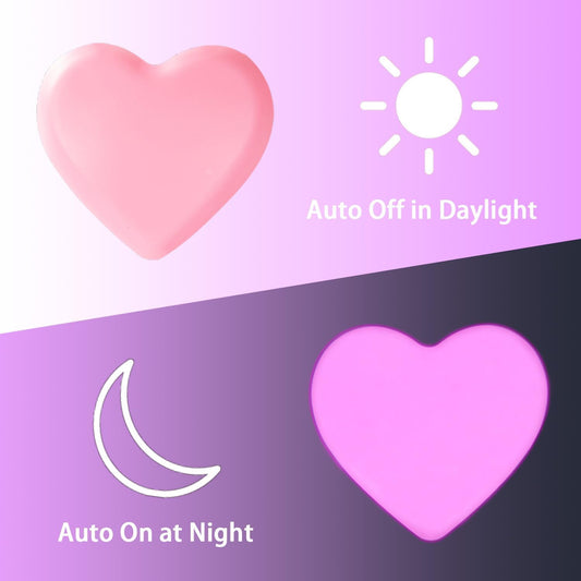 heart-shaped matte abs housing (1.97"d x 3.15"w x 3.15"h)