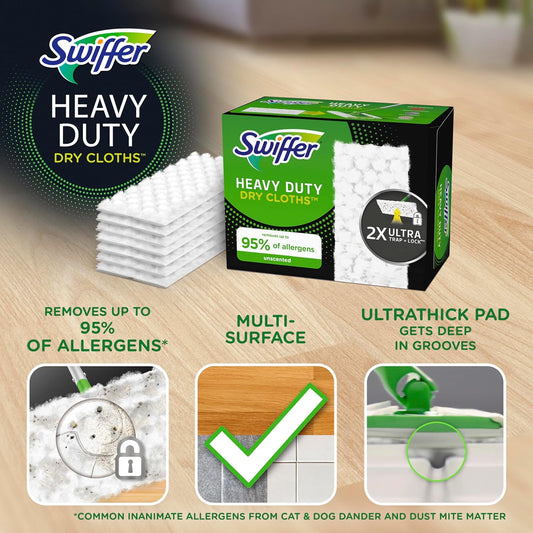 heavy duty cloth thickness for enhanced dirt and dust capture