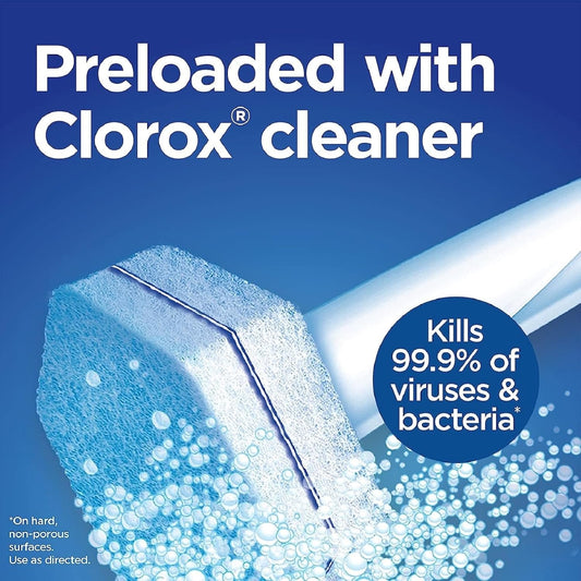 hexagonal pad shape designed to conform to under-rim and hard-to-reach areas