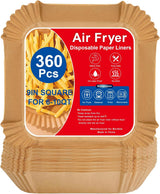 Boribim Square Silicone Air Fryer Inserts – Mindful Meal Prep Liner for Wellness-Focused Kitchens