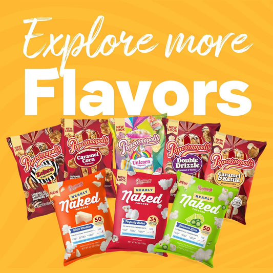 individual single-serve pouches sized for one-handed snacking and easy sharing