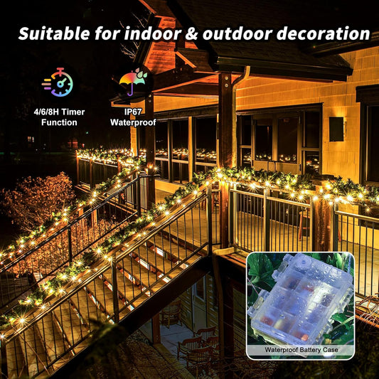 infrared remote control with 16ft range, brightness adjustment and 4 light modes (fade, jump, flash, chase)
