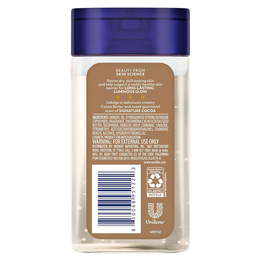 innovative gel-to-oil texture that liquefies on contact with skin