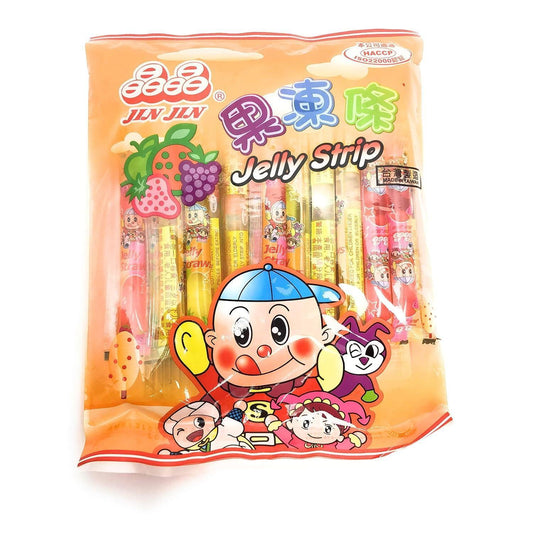 jelly-filled straw format (20 pieces per bag) for interactive chewy eating