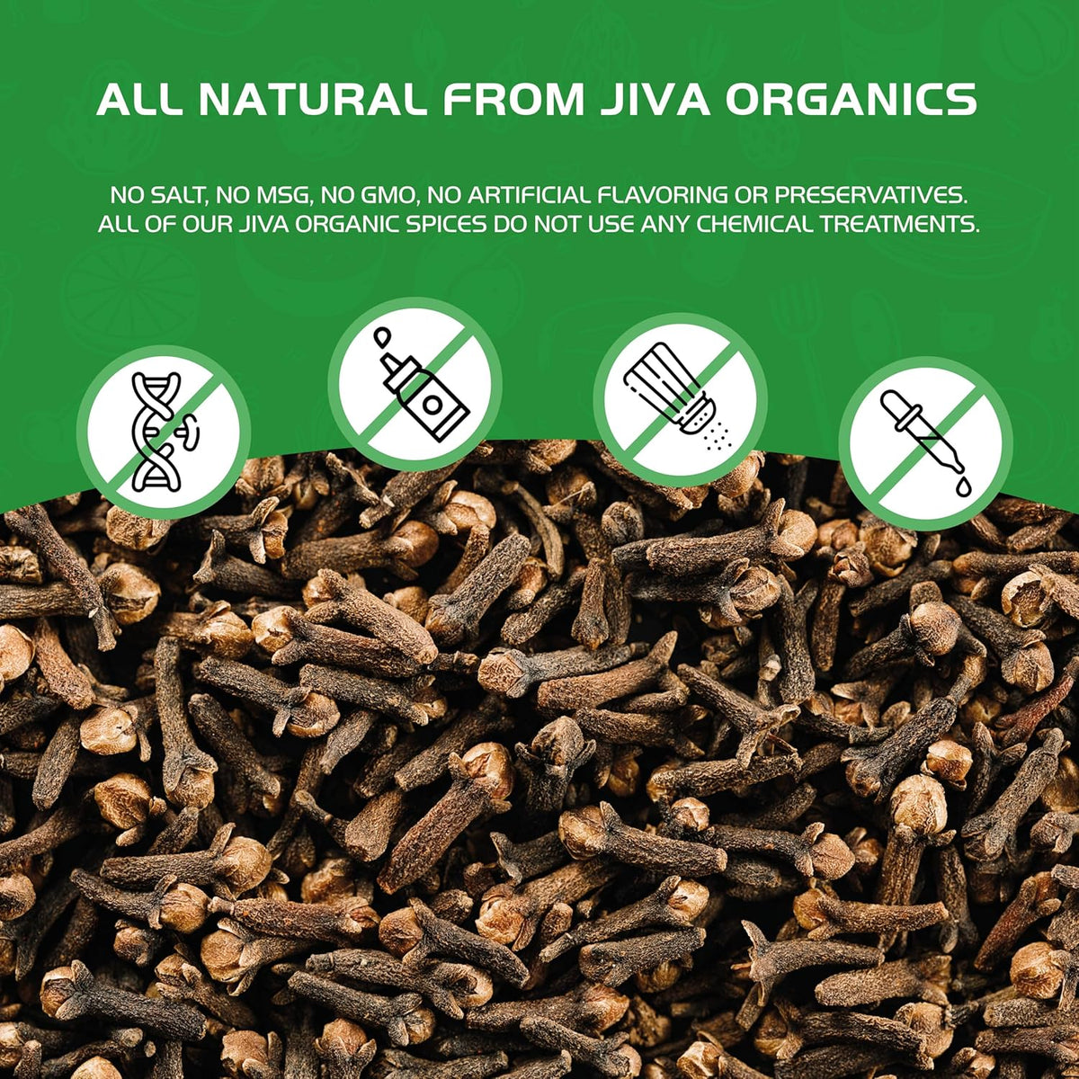 Jiva Organic Whole Cloves – Housewarming Gift for Women Who Love to Cook, 3.5 oz Pouch