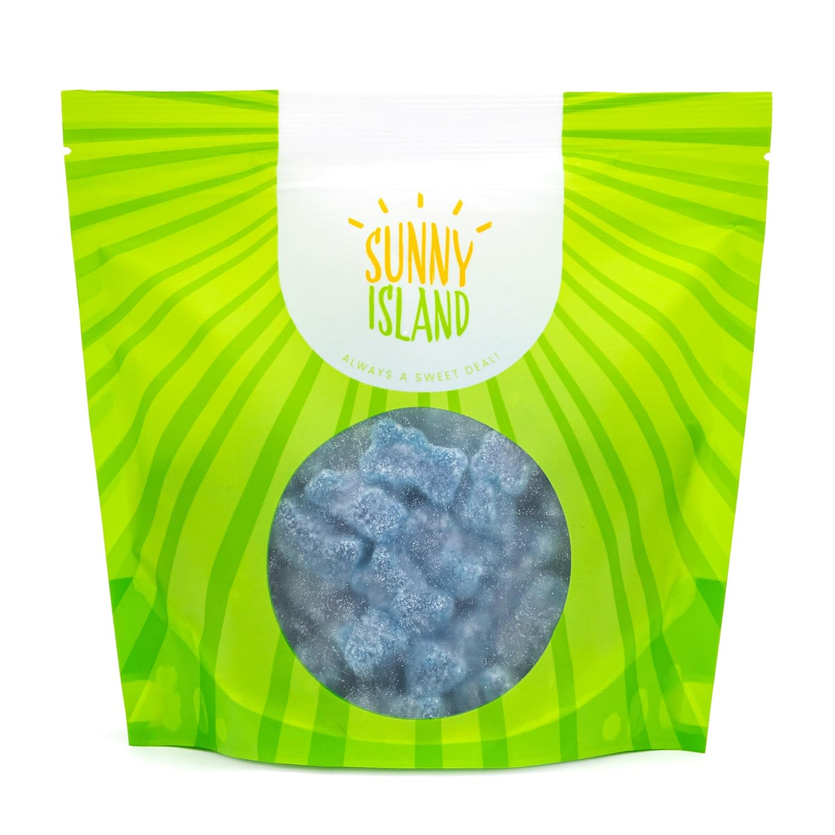 Kids Party Candy Buffet Filler Blue Gummy Bears 16 oz Resealable Bag Gelatin Free Sweets