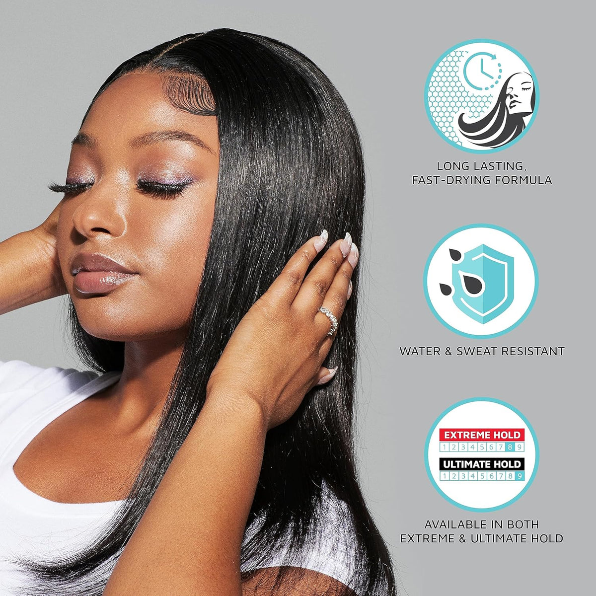 KISS Colors & Care Lace Bond Adhesive Spray – Skin-Safe Wig Bond for Sensitive Scalps and Edges