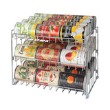 Kitchen Details Vertical Can Organizer – Neutral Chrome Tone for the Minimalist Home & Tidy Cabinet