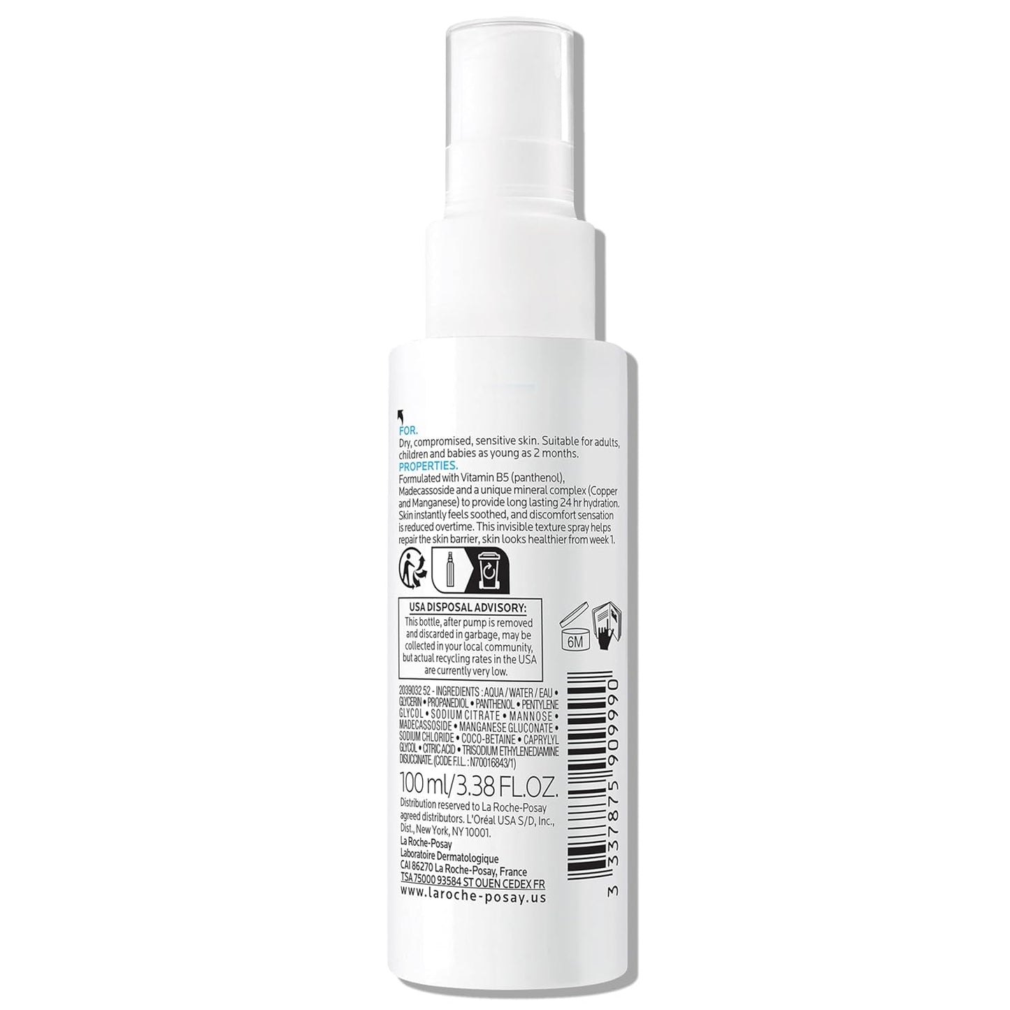 La Roche-Posay Cicaplast B5 Premium Thermal Spring Water Mist – Dermatologist-Crafted Luxury Hydration Spray