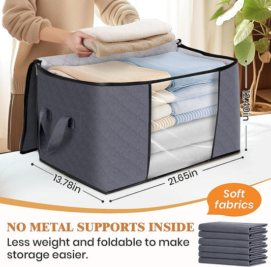 large transparent pvc window on the front for at-a-glance content identification