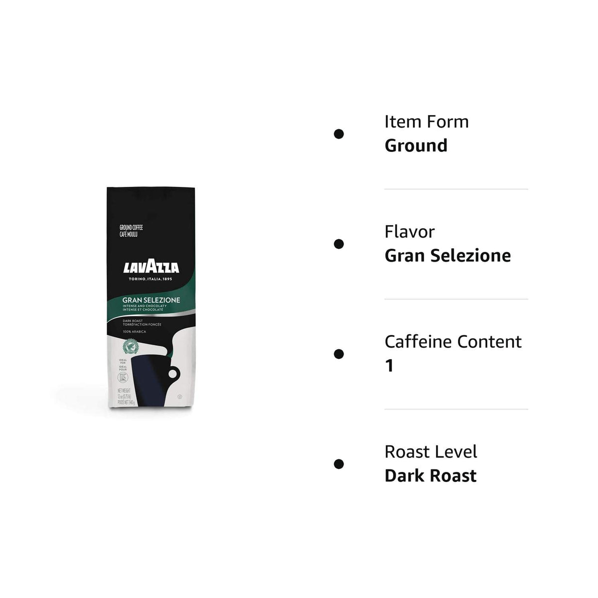 Lavazza Crema e Gusto Ground Coffee 12oz — Elegant Italian Imported Coffee Gift for Housewarmings and Holidays