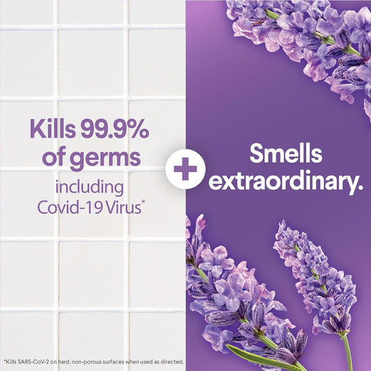 lavender and jasmine fragrance with rose and hyacinth undertones for long-lasting freshness