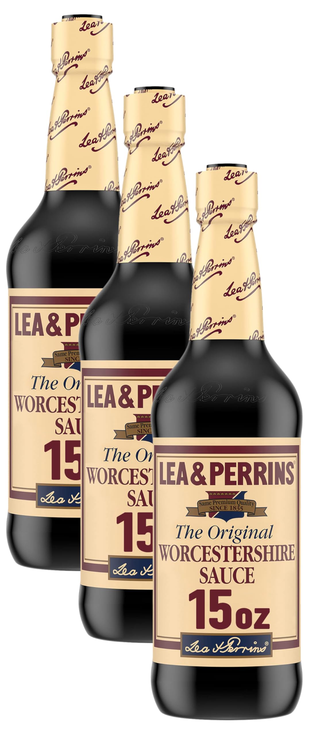 Lea & Perrins The Original Worcestershire Sauce (15 fl oz Bottle) (Pack of 3)