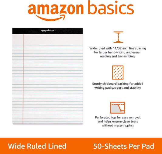 letter-size 8.5" x 11.75" pages on 16 lb white paper