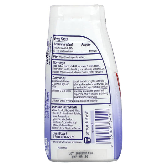 light foaming action designed to penetrate between teeth