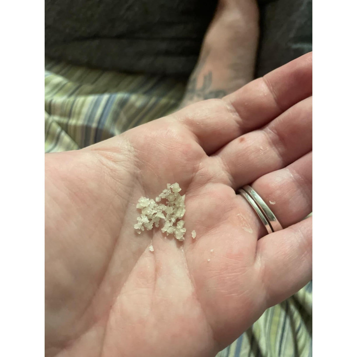 light grey celtic sea salt variant in a resealable pouch