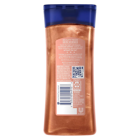 light-reflecting peachy champagne shimmer with sheer, non-tinting finish