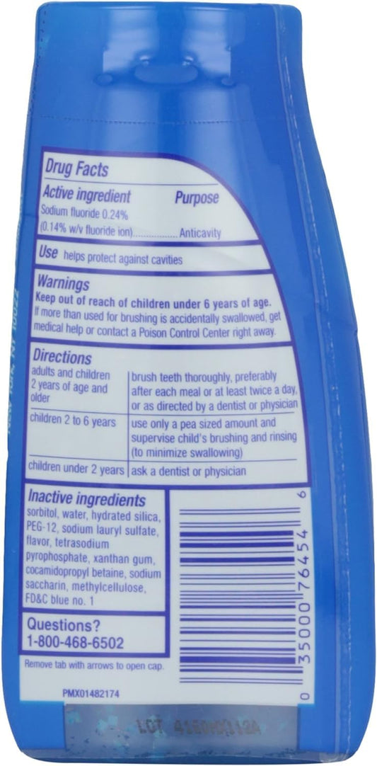 liquid item form (gel-like consistency) differentiating it from standard paste
