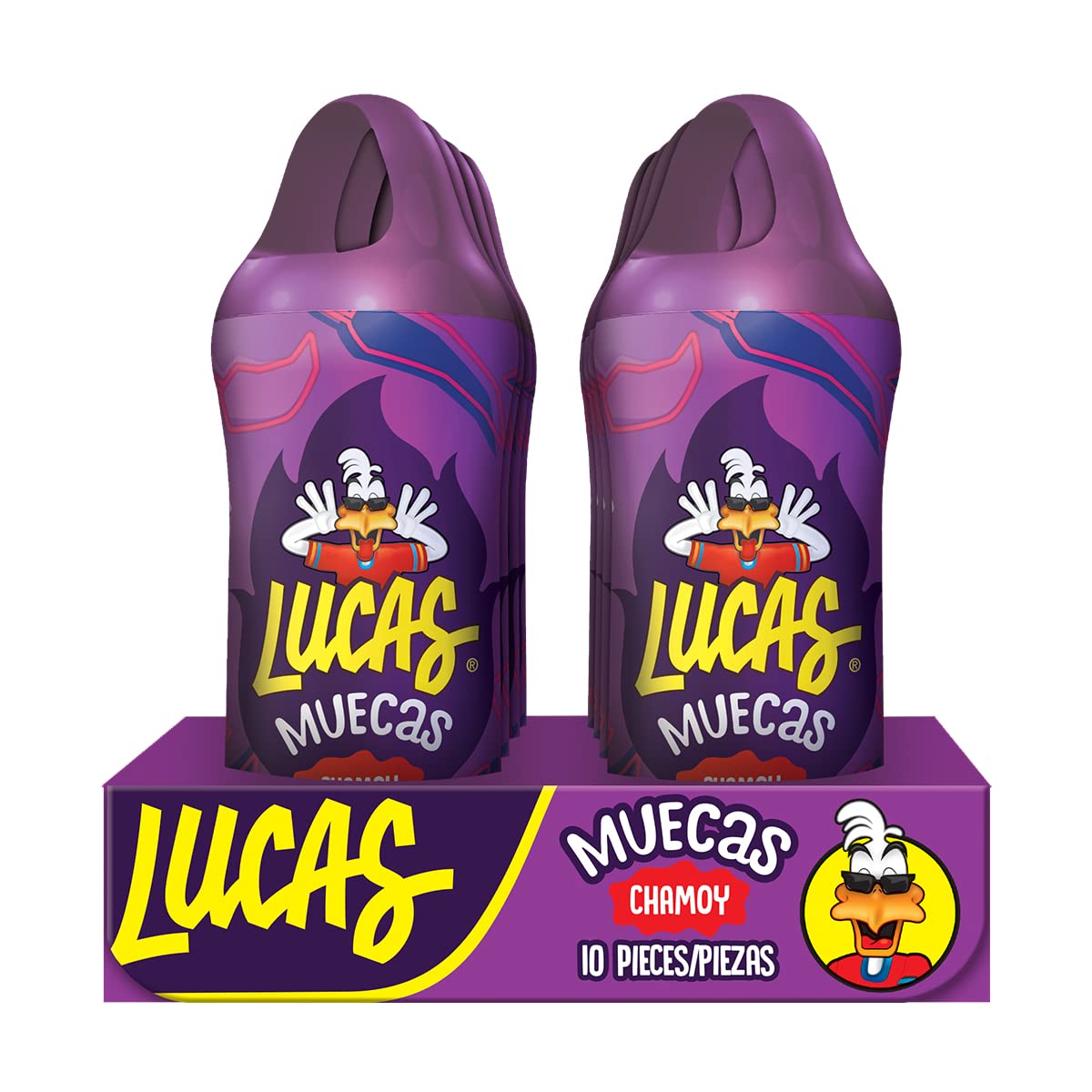 Lucas Muecas Chamoy Lollipops – Mess-Free Individually Wrapped Lollipops for Picnics, Tailgates, and Park Outings