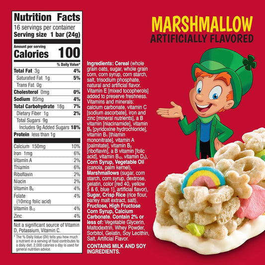 made with real lucky charms cereal for authentic marshmallow crunch