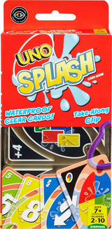 Mattel Games UNO Splash Card Game – Crowd-Pleasing Party Gift for Families, Roommates & Game Night Hosts, 2-10 Players