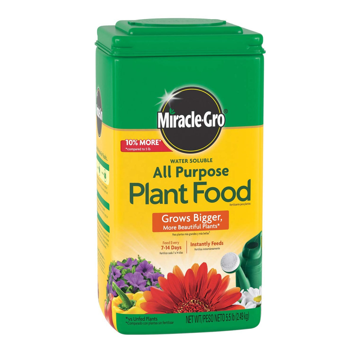 Miracle-Gro Water Soluble All Purpose Plant Food - Fertilizer For All Indoor or Outdoor Plants including Roses, Flowers, Vegetables, Houseplants, Trees, and Shrubs, 5.5 lbs.