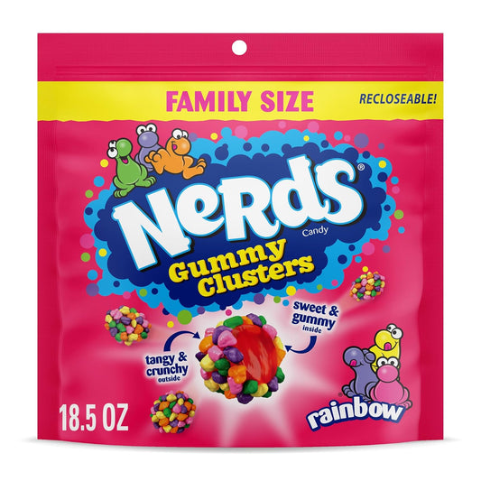 multiple flavor variants including strawberry punch, rainbow, berry, and very berry