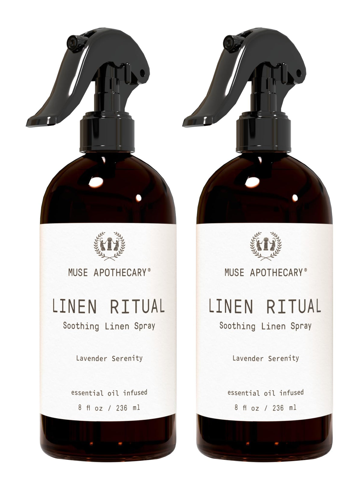 Muse Apothecary Linen Ritual - Aromatic, Soothing, and Relaxing Linen Spray for Bedding, Laundry and Fabric Spray Freshener - Infused with Aromatherapy Essential Oils - Lavender Serenity