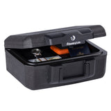 SentrySafe Fireproof Lock Box – 17 lb Steel Composite Document Safe for Small Business Back Office Storage