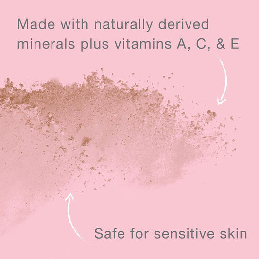 naturally derived minerals combined with vitamins a, c, and e for dual makeup and skincare function